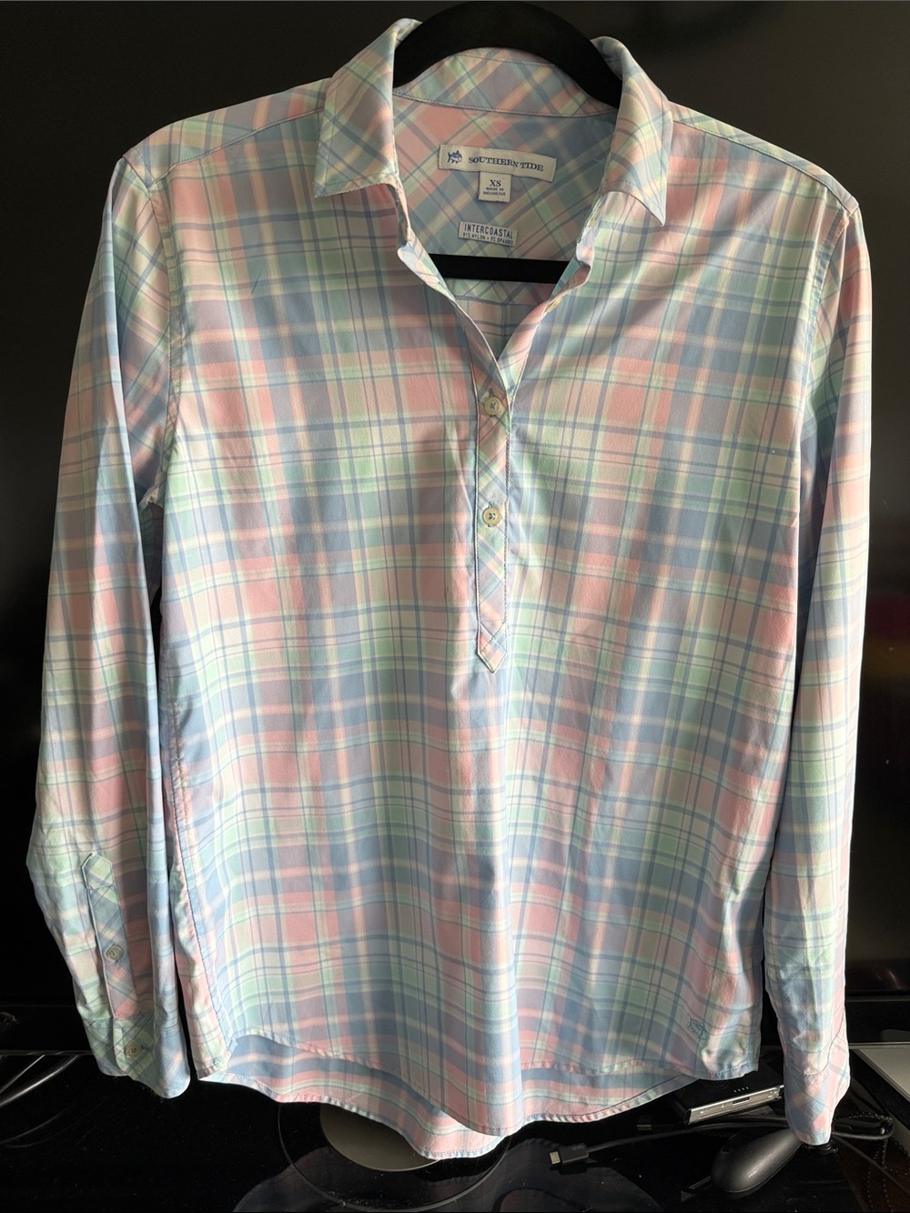 Southern Tide  Plaid Button-Down Shirt - Blue, Pink, Green